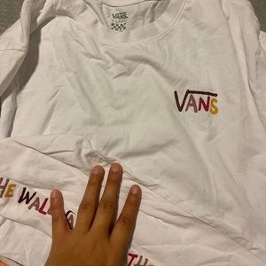 Vans long sleeve cropped top